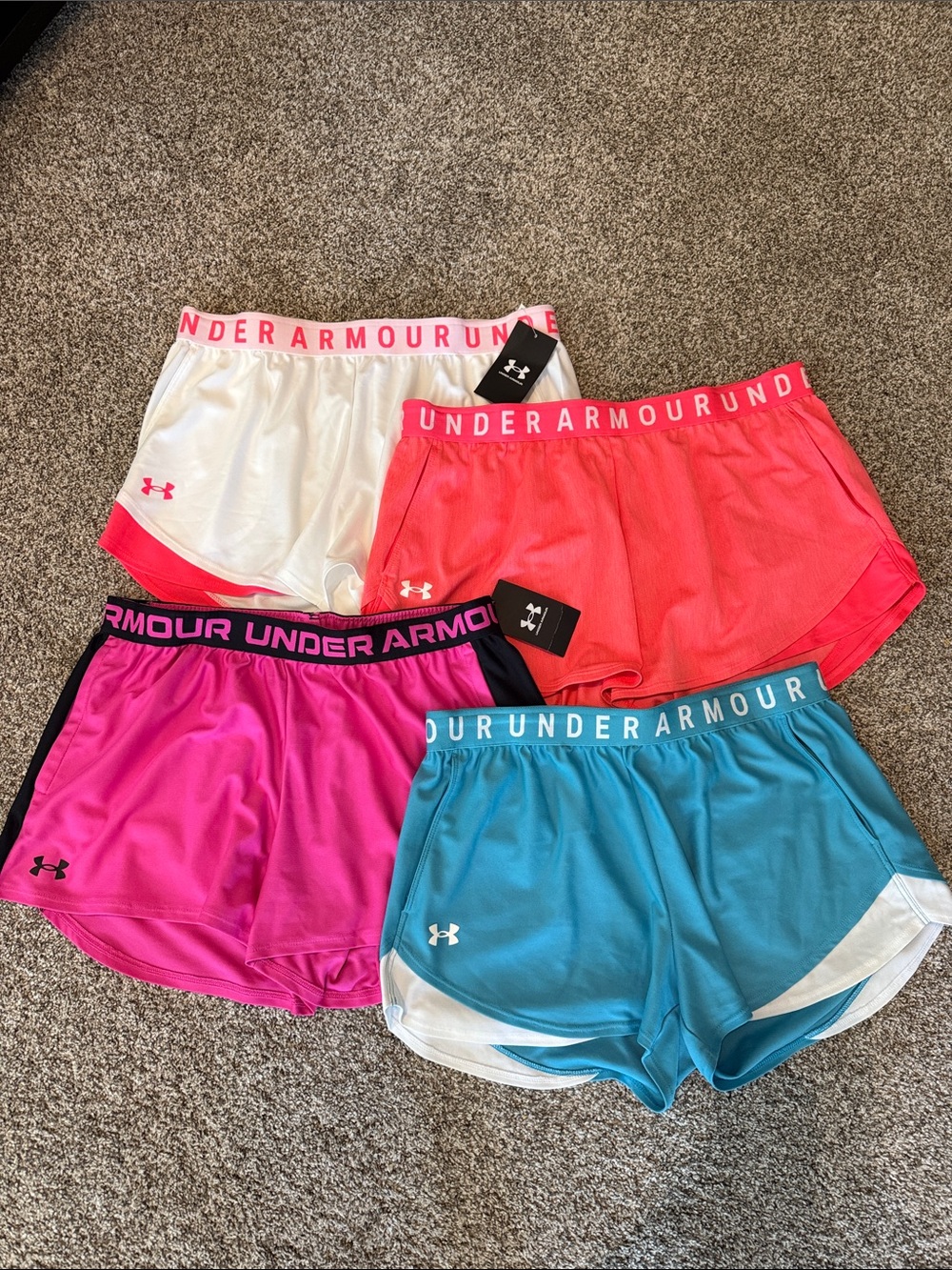 NWT Under Armour Women’s Athletic Shorts - LOT OF 4 - PLEASE READ DESCRIPTION